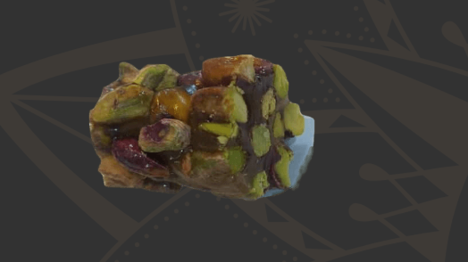 Barrel Araisieh (Cylinder Pastry with Nuts)