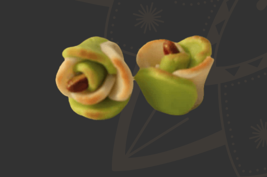 Two-Tone Rose Delight with Whole Pistachio